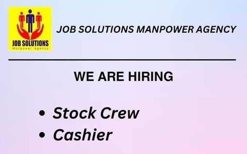 Jobtalk - Cashier vacancy in Makati! Hiring by Job Solutions Manpower Agency