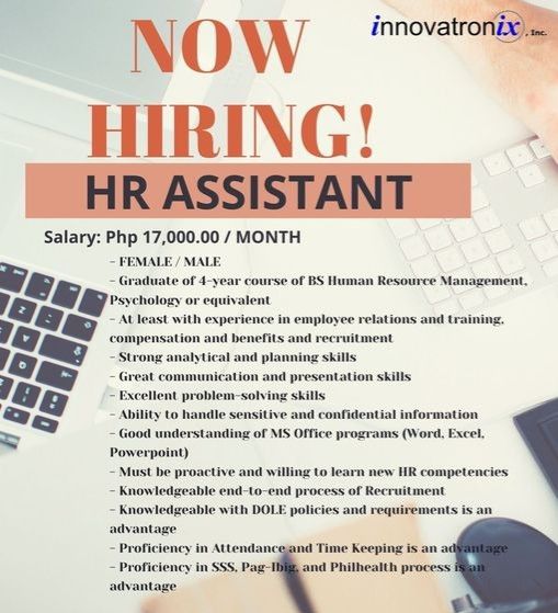 Jobtalk - Recruitment Assistant vacancy in Antipolo City! Hiring by Tronix Imaging Center