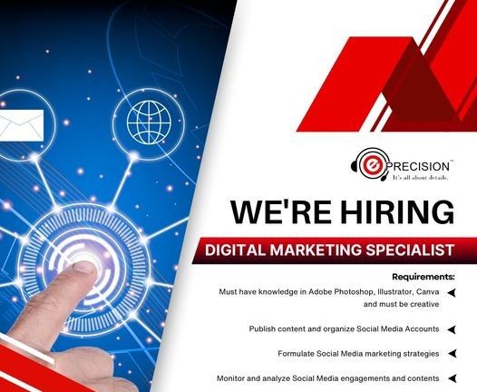 Jobtalk - Digital Marketing Specialist vacancy in San Fernando City! Hiring by e-Precision