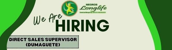 Jobtalk - Sales Supervisor vacancy in Dumaguete City! Hiring by Negros Longlife Corporation