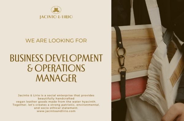 Jobtalk - Business Development Manager vacancy in Pasig! Hiring by Jacinto & Lirio