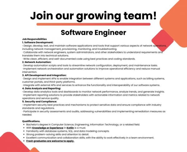 Jobtalk - Software Engineer vacancy in Pasay! Hiring by Woofy PH
