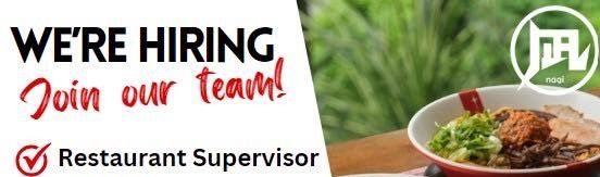 Jobtalk - Restaurant Supervisor vacancy in Marilao! Hiring by Ramen Nagi PH