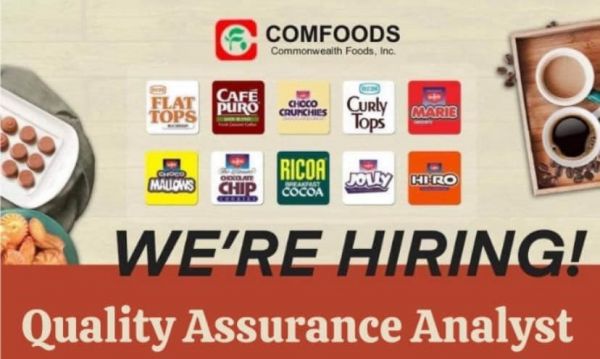 Jobtalk - Quality Assurance Analyst vacancy in Makati! Hiring by Commonwealth Foods, Inc.