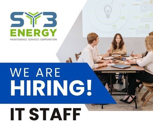Jobtalk - IT Staff vacancy in General Trias! Hiring by SY3 Energy Maintenance Services Corporation