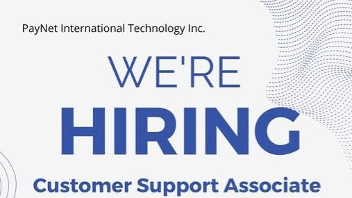 Jobtalk - Customer Support Associate vacancy in Quezon City! Hiring by Paynet International Technology, Inc.