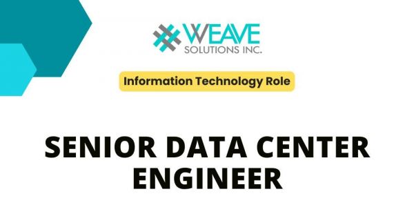 Jobtalk - Senior Data Center Engineer vacancy in Makati! Hiring by Weave Solutions Inc.