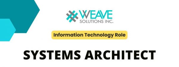 Jobtalk - Systems Architect vacancy in Makati! Hiring by Weave Solutions Inc.