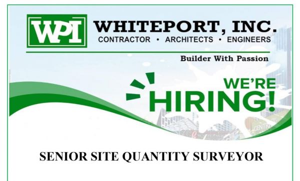 Jobtalk - Senior Quantity Surveyor vacancy in Mandaluyong! Hiring by Whiteport Inc.
