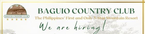 Jobtalk - CCTV Operator vacancy in Baguio City! Hiring by Baguio Country Club