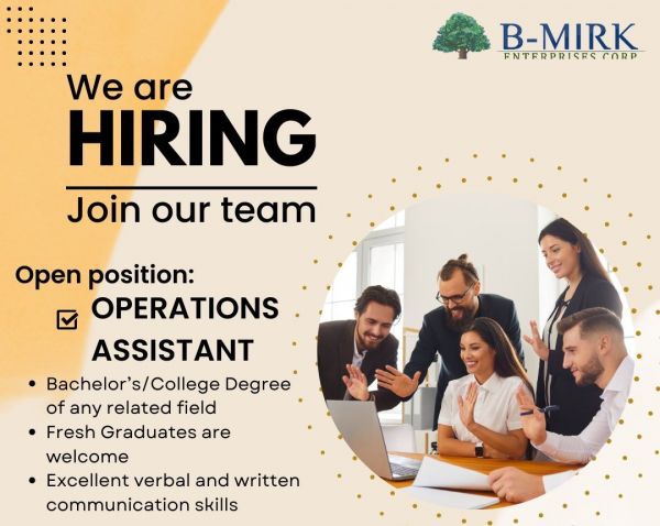 Jobtalk - Operations Assistant vacancy in Cebu City! Hiring by B-Mirk Enterprises Corp.