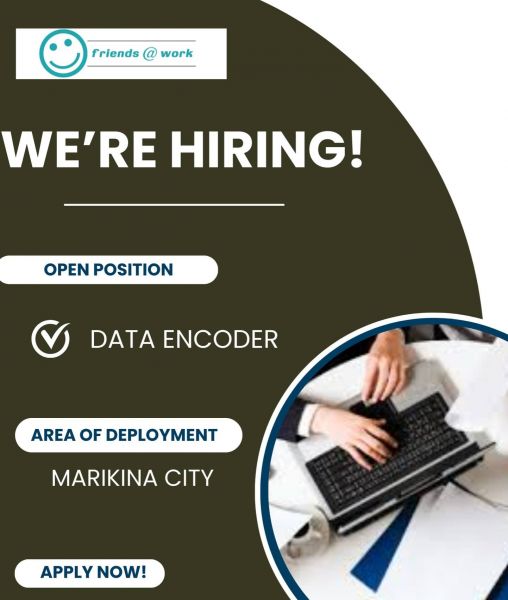 Jobtalk - Data Encoder vacancy in Marikina! Hiring by Friends@Work