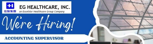 Jobtalk - Accounting Supervisor vacancy in Makati! Hiring by EG Healthcare, Inc.