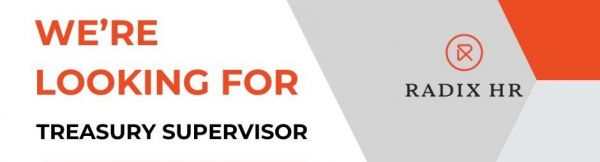 Jobtalk - Radix HR Solutions looking for Treasury Supervisor, Hybrid setup,  in Makati