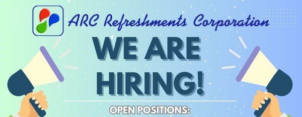 Jobtalk - Trade Marketing Specialist vacancy in Cabuyao City! Hiring by ARC Refreshments Corporation