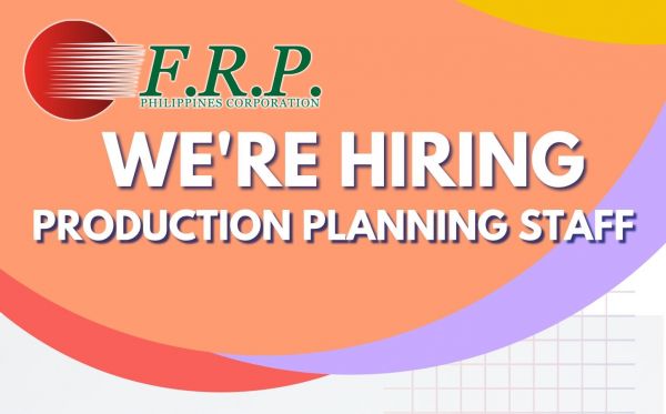 Jobtalk - Production Planner vacancy in Biñan City! Hiring by F.R.P Philippines Corporation