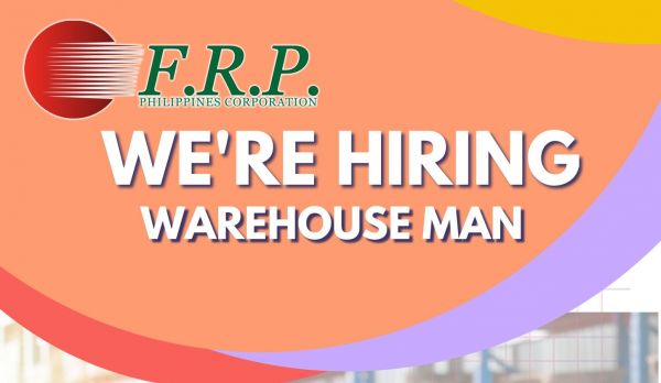 Jobtalk - Warehouseman vacancy in Biñan City! Hiring by F.R.P Philippines Corporation