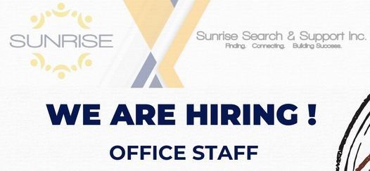 Jobtalk - Office Staff vacancy in Pasig! Hiring by Sunrise Search & Support Inc.