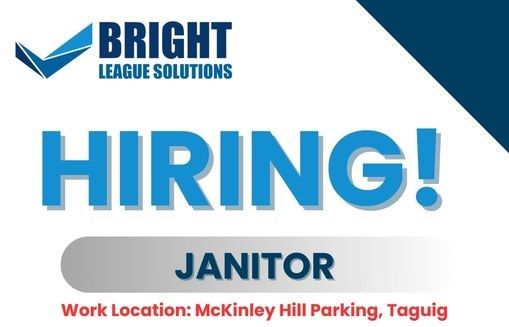 Jobtalk - Janitor vacancy in Taguig City! Hiring by Bright League Solutions Inc.