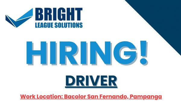 Jobtalk - Driver vacancy in San Fernando City! Hiring by Bright League Solutions Inc.
