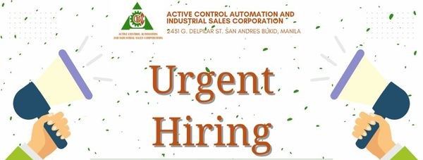 Jobtalk - Sales Admin Staff vacancy in Paco! Hiring by Active Control Automation and Industrial Sales Corp.