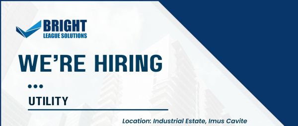 Jobtalk - Utility Staff vacancy in Imus City! Hiring by Bright League Solutions Inc.