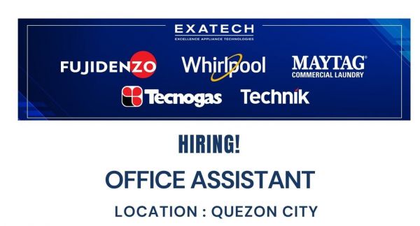 Jobtalk - Office Assistant vacancy in Quezon City! Hiring by Excellence Appliance Technologies, Inc.