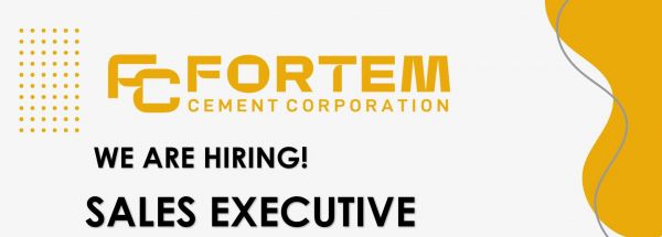 Jobtalk - Sales Executive vacancy in Sta. Cruz! Hiring by Fortem Cement Corporation