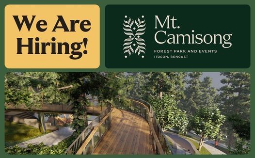 Jobtalk - Purchasing Staff vacancy in Itogon! Hiring by Mt. Camisong Forest Park and Events