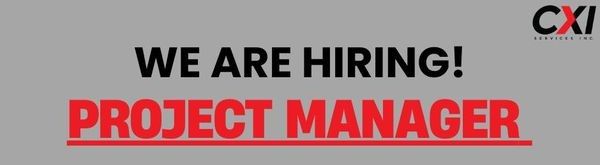 Jobtalk - Project Manager vacancy in Kawit! Hiring by CXI Services, Inc.