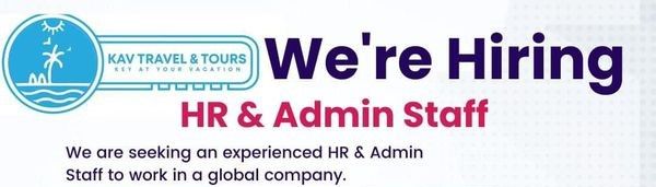 Jobtalk - Admin Staff vacancy in Makati! Hiring by KAV Travel and Tours
